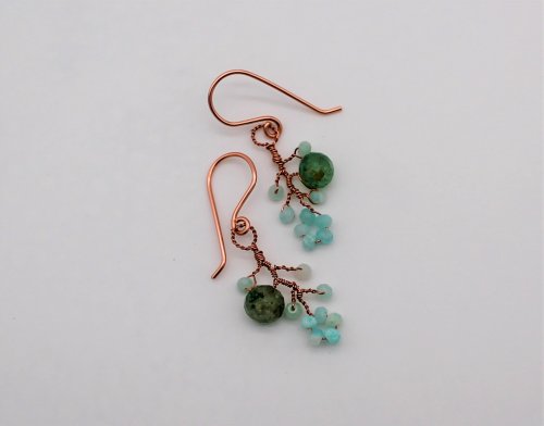 Abby Hook's Delicate Jasmine Earrings - Final step, Contemporary Wire Jewelry, , wire earrings